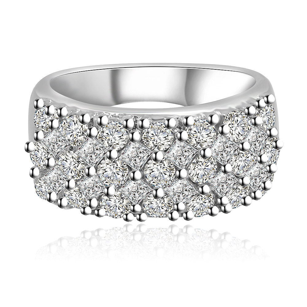 Wide CZ Ring Band